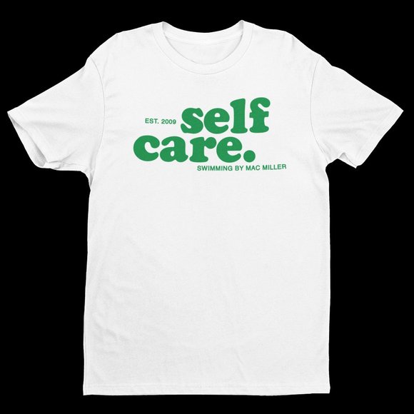 Mac Miller Self Care Swimming Rap T-Shirt. White. Multiple Sizes. Fast Shipping! - Picture 1 of 1